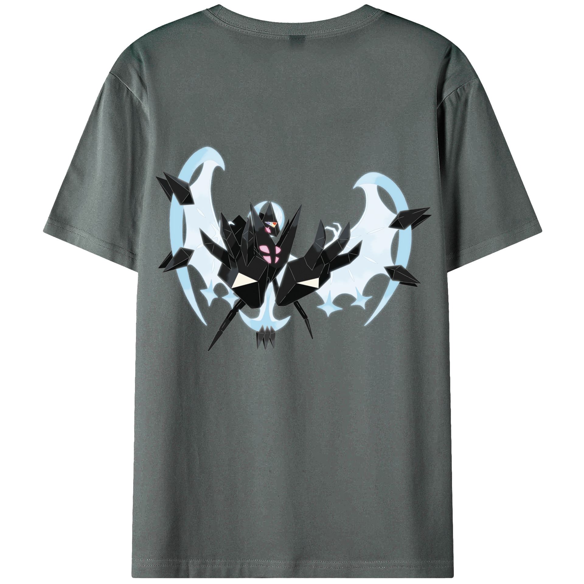 （画像用） ポケットモンスター Pokémon 綿100％ メンズ半袖Tシャツ（バックプリント） 通気性